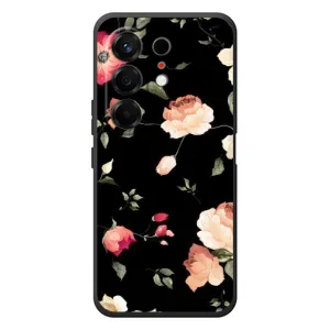 Чохли з квітами для TECNO Camon 50 (VPrint) (Трояндочки)