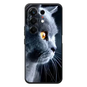Чохли з Котиками для TECNO Camon 50 (VPrint) (Сірий Кіт)