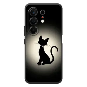 Чохол з принтом для TECNO Camon 50 (AlphaPrint) Модні коти (Силует котика)