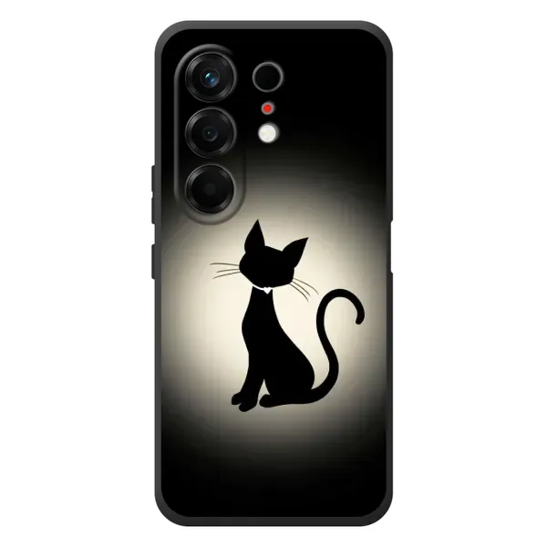 Чохол з принтом «Силует котика» для TECNO Camon 50