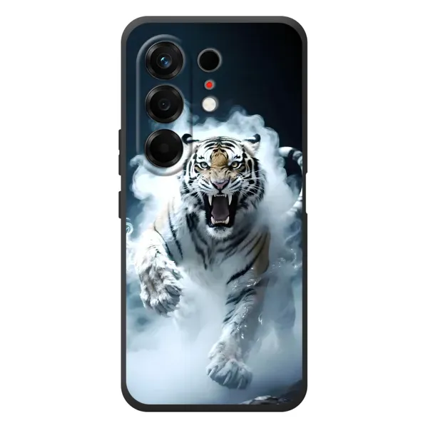 Чохол з принтом «Білий тигр у диму» для TECNO Camon 50