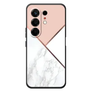 Мраморний чехол на TECNO Camon 50 (VPrint) (Тройний мрамор)