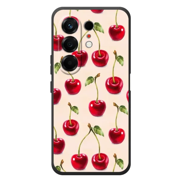 Чохол з принтом «Черешня» для TECNO Camon 50