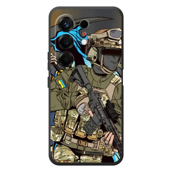 Чохол з принтом «Воїн ЗСУ» для TECNO Camon 50