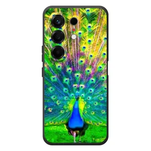 Чохол з пташками на TECNO Camon 50 (VPrint) (Яскравий Павлин)