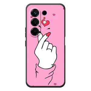 Чохол з принтом для TECNO Camon 50 (AlphaPrint - Знак сердечка)