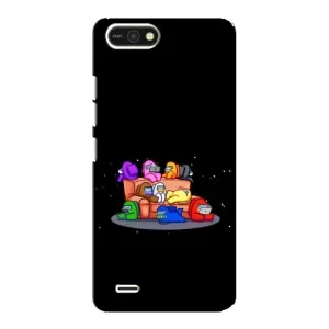 Чехол Амонг Ас для TECNO POP 2F (AlphaPrint) (Амонг-ас)