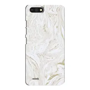 Мраморный чехол на TECNO POP 2F (VPrint) (Белый мрамор)