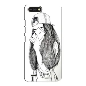 Чохол з друком для TECNO POP 2F - (Мода) (AlphaPrint) (Фото дівчини)