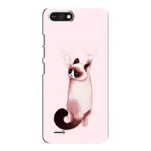 Чехол с принтом «Котик падает» для TECNO POP 2F