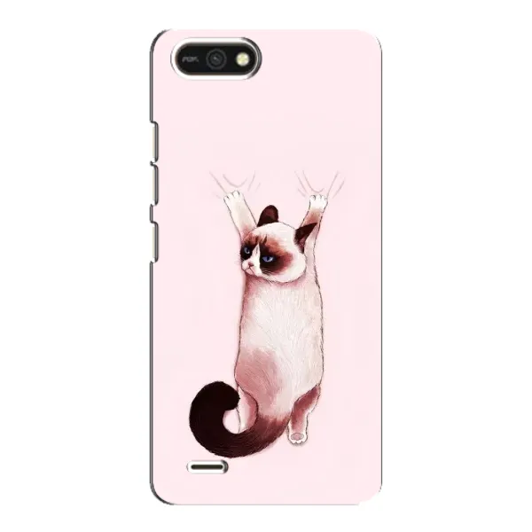 Чехол с принтом «Котик падает» для TECNO POP 2F