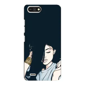 Чохол з друком для TECNO POP 2F - (Мода) (AlphaPrint) (Гарна дівчина)