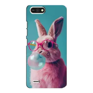 Чехол с принтом «Кролик в очках» для TECNO POP 2F