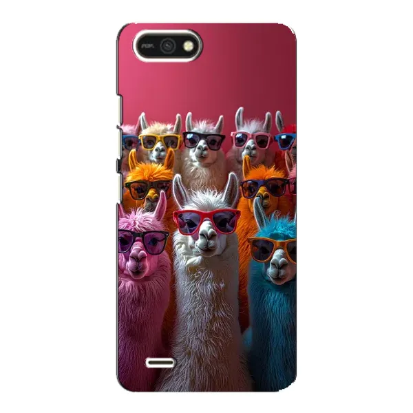 Чехол с принтом «Ламы в очках» для TECNO POP 2F Чехол с принтом «Ламы в очках» для TECNO POP 2F