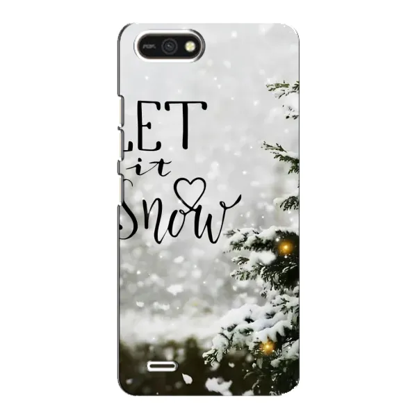 Чехол с принтом «Let it snow» для TECNO POP 2F Чехол с принтом «Let it snow» для TECNO POP 2F