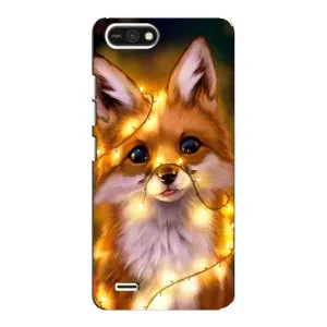 Чехлы с картинкой Лисички для TECNO POP 2F (VPrint) (Лисичка в гирляндах)