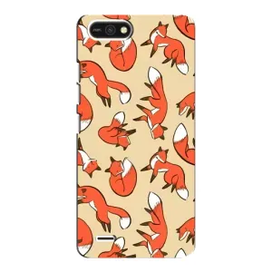 Чехлы с картинкой Лисички для TECNO POP 2F (VPrint) (Лисички)