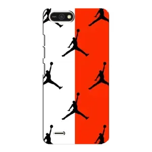 Чехлы для TECNO POP 2F - с картинкой JORDAN (AlphaPrint) (Лого Джордан)