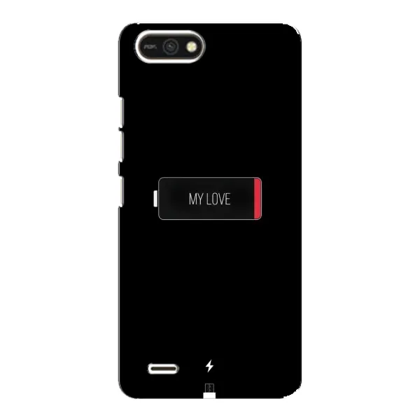 Чохол з принтом «Love battery» для TECNO POP 2F