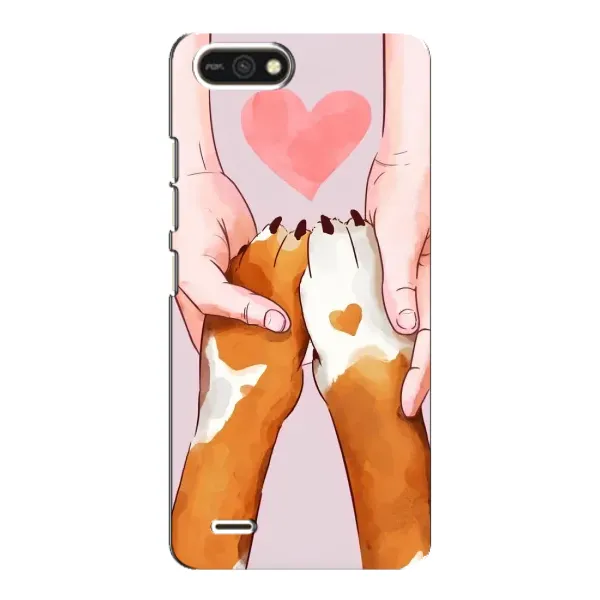 Чохол з принтом «Любовь до собак» для TECNO POP 2F