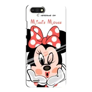 Эксклюзивный чехол для TECNO POP 2F (AlphaPrint - Мультяшные) (Маус Минни)