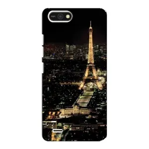 Чехол Эйфелева Башня для TECNO POP 2F - (AlphaPrint) (Ночной Париж)