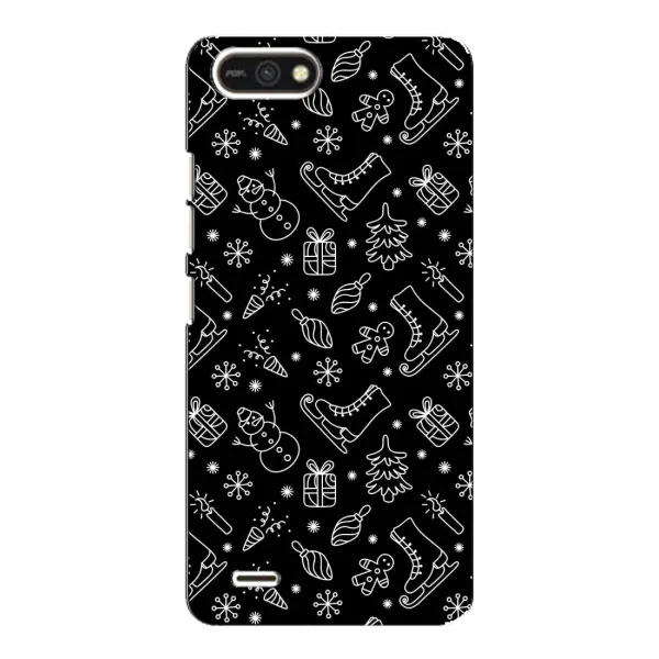 Чехол с принтом «Новогодний фон» для TECNO POP 2F Чехол с принтом «Новогодний фон» для TECNO POP 2F