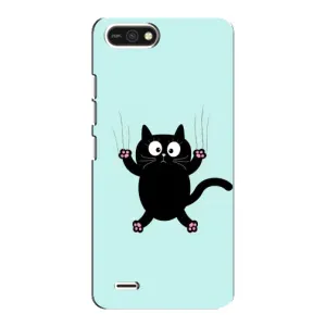 Чохол з принтом для TECNO POP 2F (AlphaPrint) Модні коти (Падаючий кіт)