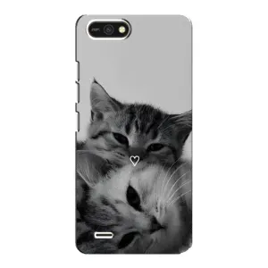 Чохол з малюнком кіт на TECNO POP 2F (Пара котів)