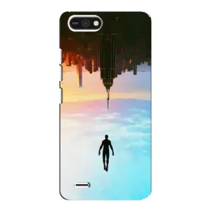 Чехол с человеком пауком для TECNO POP 2F - (AlphaPrint) (Паук человек)