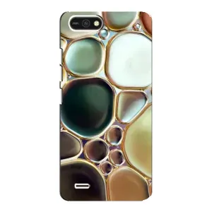 Мраморный чехол на TECNO POP 2F (VPrint) (Радужный Мрамор)