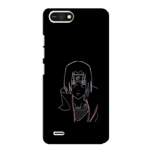 Чехлы на тему: Итачи Учиха для TECNO POP 2F (AlphaPrint) (силуэт Итачи)