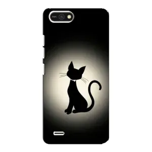 Чохол з принтом для TECNO POP 2F (AlphaPrint) Модні коти (Силует котика)