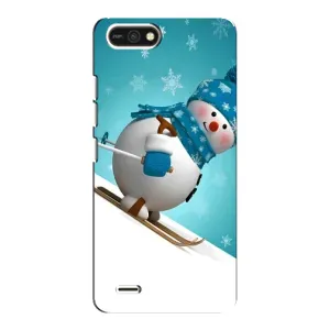 Чехол с принтом «Снеговик на лыжах» для TECNO POP 2F