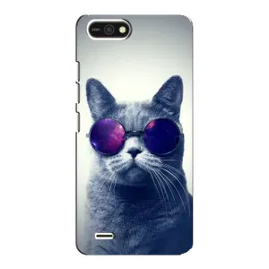 Чохол з принтом для TECNO POP 2F (AlphaPrint) Модні коти (Стильний кіт)