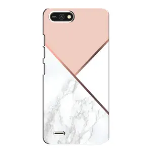 Мраморный чехол на TECNO POP 2F (VPrint) (Тройной мрамор)