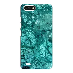 Мраморный чехол на TECNO POP 2F (VPrint) (Зеленый мрамор)