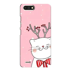 Чехол с принтом «Зимний кот» для TECNO POP 2F