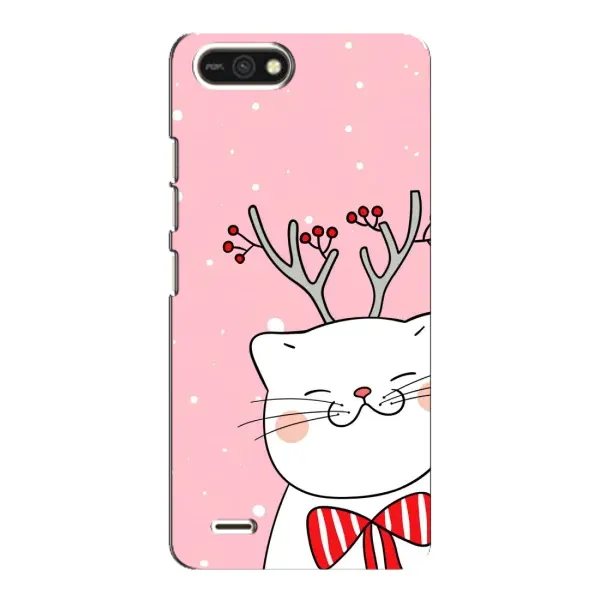 Чехол с принтом «Зимний кот» для TECNO POP 2F