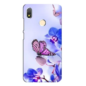 Чохли з квітами для TECNO POP 3 (VPrint) (Метелик на квітах)