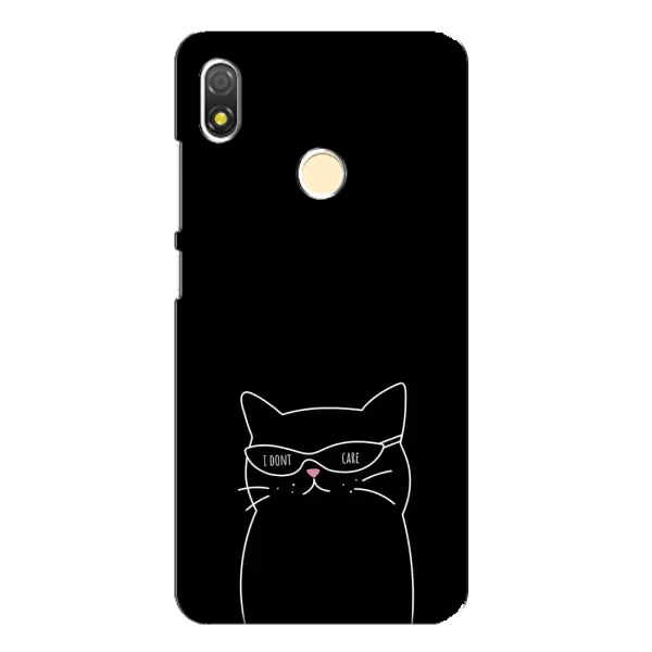 Чехол с принтом «Равнодушный кот» для TECNO POP 3