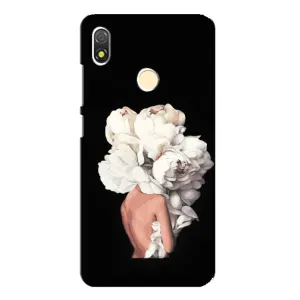 Чехлы (ART) Цветы на TECNO POP 3 (VPrint) (Белые цветы)