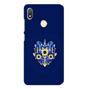 Чехлы для TECNO POP 3  Укр. Символика (AlphaPrint) (Цветочный Герб)