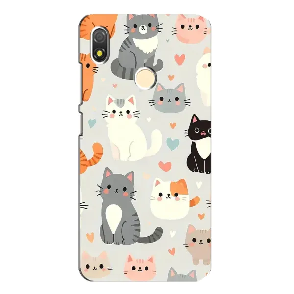 Чехол с принтом «Коллаж котов» для TECNO POP 3