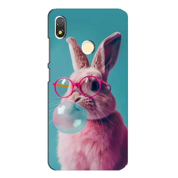 Чохол з принтом «Кролик в окулярах» для TECNO POP 3