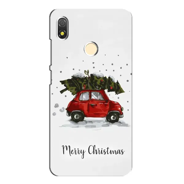 Чохол з принтом «Авто з ялинкою» для TECNO POP 3 Чохол з принтом «Авто з ялинкою» для TECNO POP 3