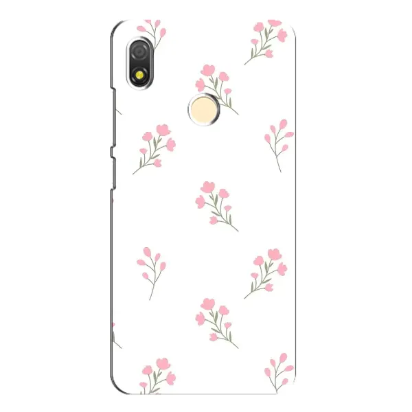 Чохол з принтом «Рожеві квіти» для TECNO POP 3