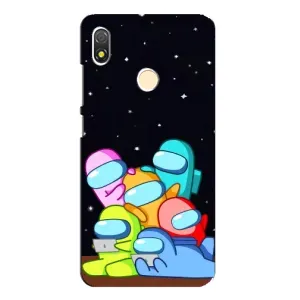 Чохли Амонг Ас для TECNO POP 3 (AlphaPrint) (Скіни в космосі)