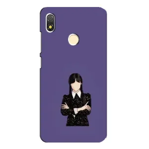 Чохли Венсдей на TECNO POP 3 Уенсдей (AlphaPrint) (Венздей у чорному)