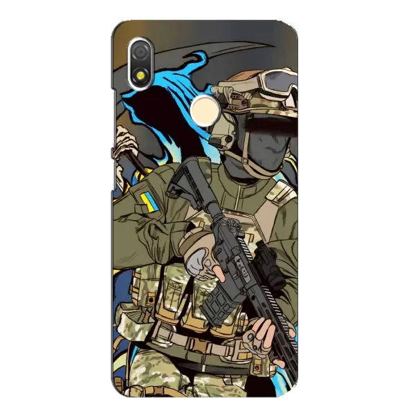 Чехол с принтом «Воин ВСУ» для TECNO POP 3